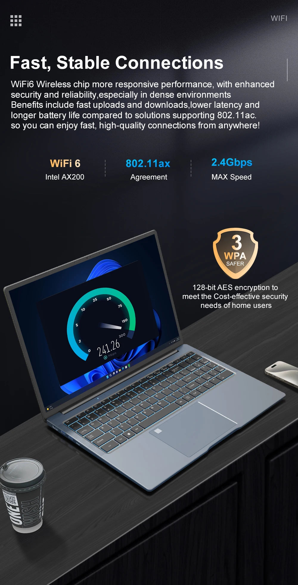 Laptop 16 inch 2.5K 120Hz Intel Core i7-13620H WiFi 6 32GB RAM 1TB SSD Laptop Windows 11 pro Notebook Office Computer
