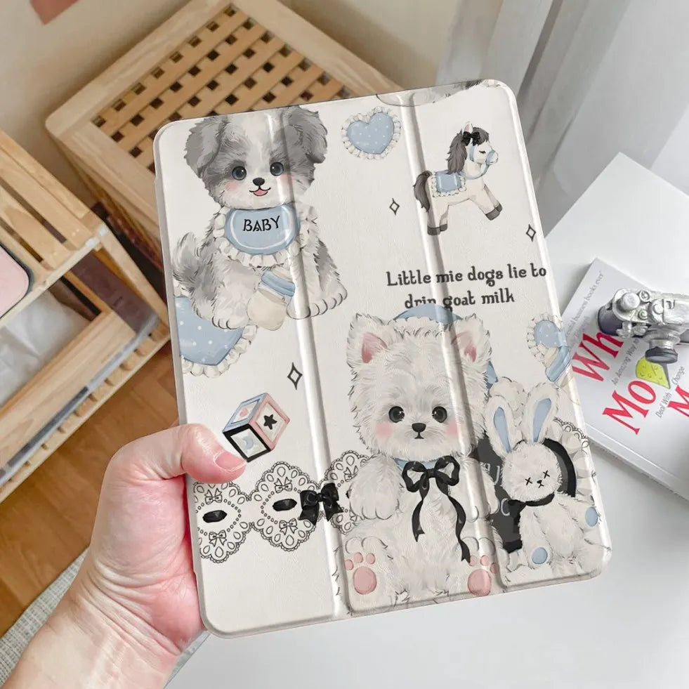 Cute cats case For Ipad Pro 13 M4 12.9 A16 11th 10th Generation  For Ipad Air 11 4/5 for Mini 6 7 Air 13 12.9 M2 M3 2025 Cover