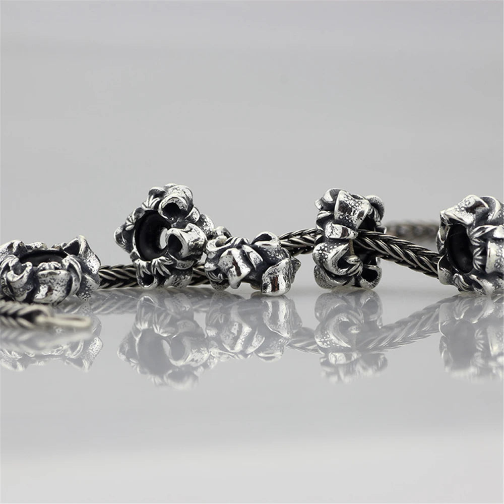 Mistletoe 925 Sterling Silver Cute Sweet Strawberries Stopper Spacer Charm Bead Fit European 3.0mm Bracelet Jewelry