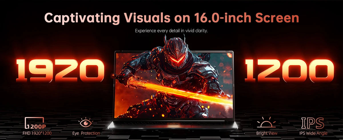 ACEKAMAS 2025 16" Gaming Laptop Intel Core i7 6700HQ GTX 1060 IPS 1920*1200 Windows 11 Pro Gamer PC DDR4 16GB SSD 1TB Laptops PC