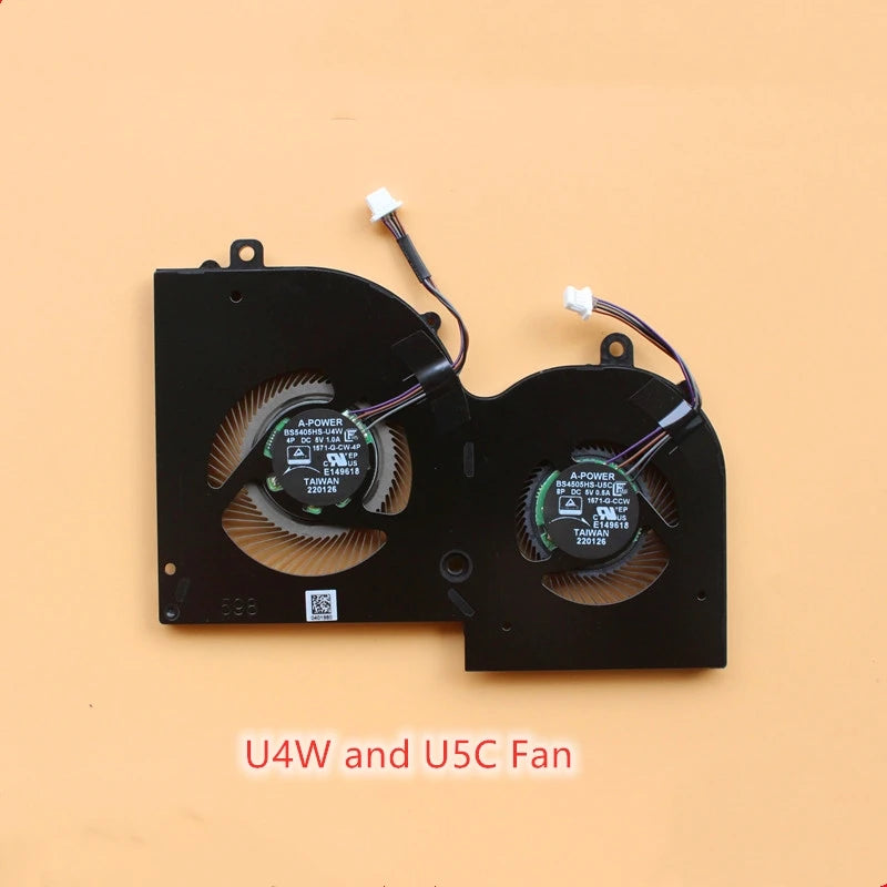 New Original Laptop  Cooling fan For Msi Creator Z16 A11UET MS-1571 MS-1572 BS5405HS-U4W BS4505HS-U5C 1571-G-CCW 1571-CPU-4P 5V