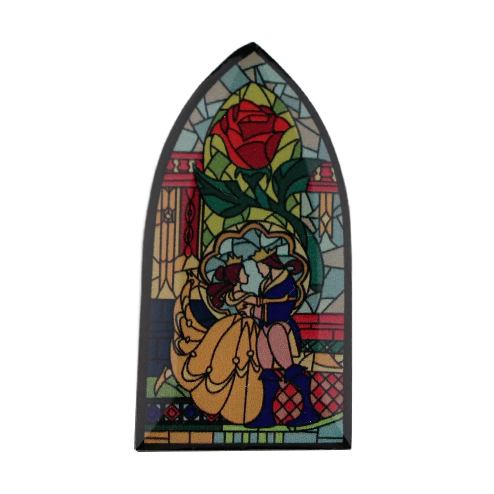 1-5pcs Mixed Cartoon Beauty and Beast Enamel Brooch Lapel Pin Badge on Backpack Costume Accessories Fashion Jewelry Gifts