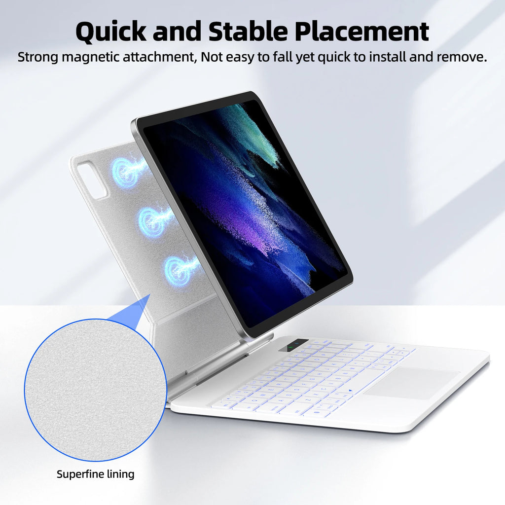 Smart Pogo Pin Keyboard case for iPad Air 11 2025 M3 for iPad Air 6 11 2024 Pro 11 Air 4 Air 5 10.9 Trackpad teclado ipad  키보드