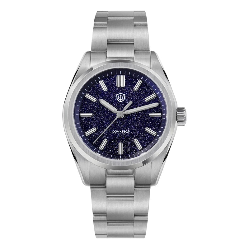 Watchdives WD0003B 36mm Quartz Men Watch VH31 Sweep Seconds Movement Stainless Steel Watches Luminous Waterproof Sapphire