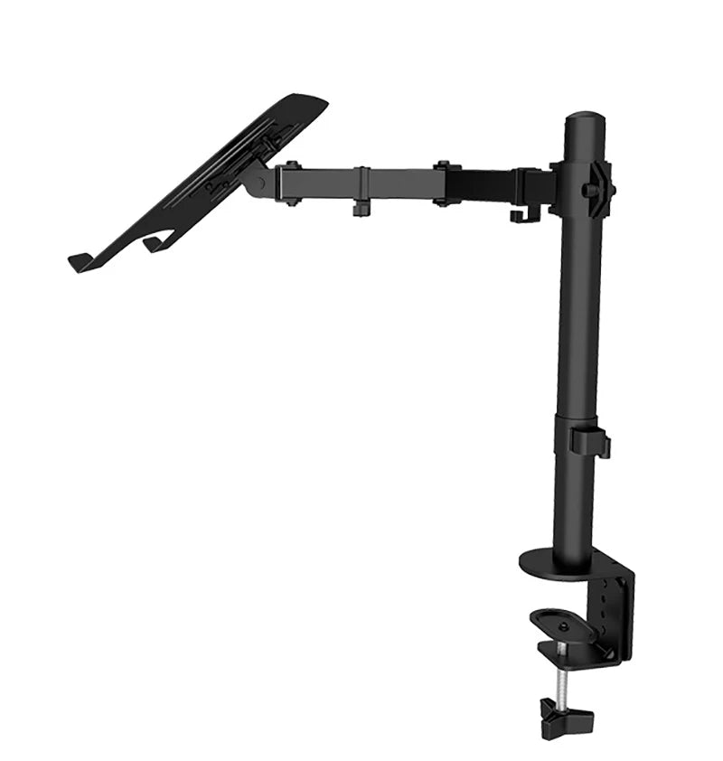 2 IN 1 Monitor Desk Mount Fully Adjust Stand with Extra Laptop Tray for Laptop Notebook up to 17" and Screen up to 32" M051C