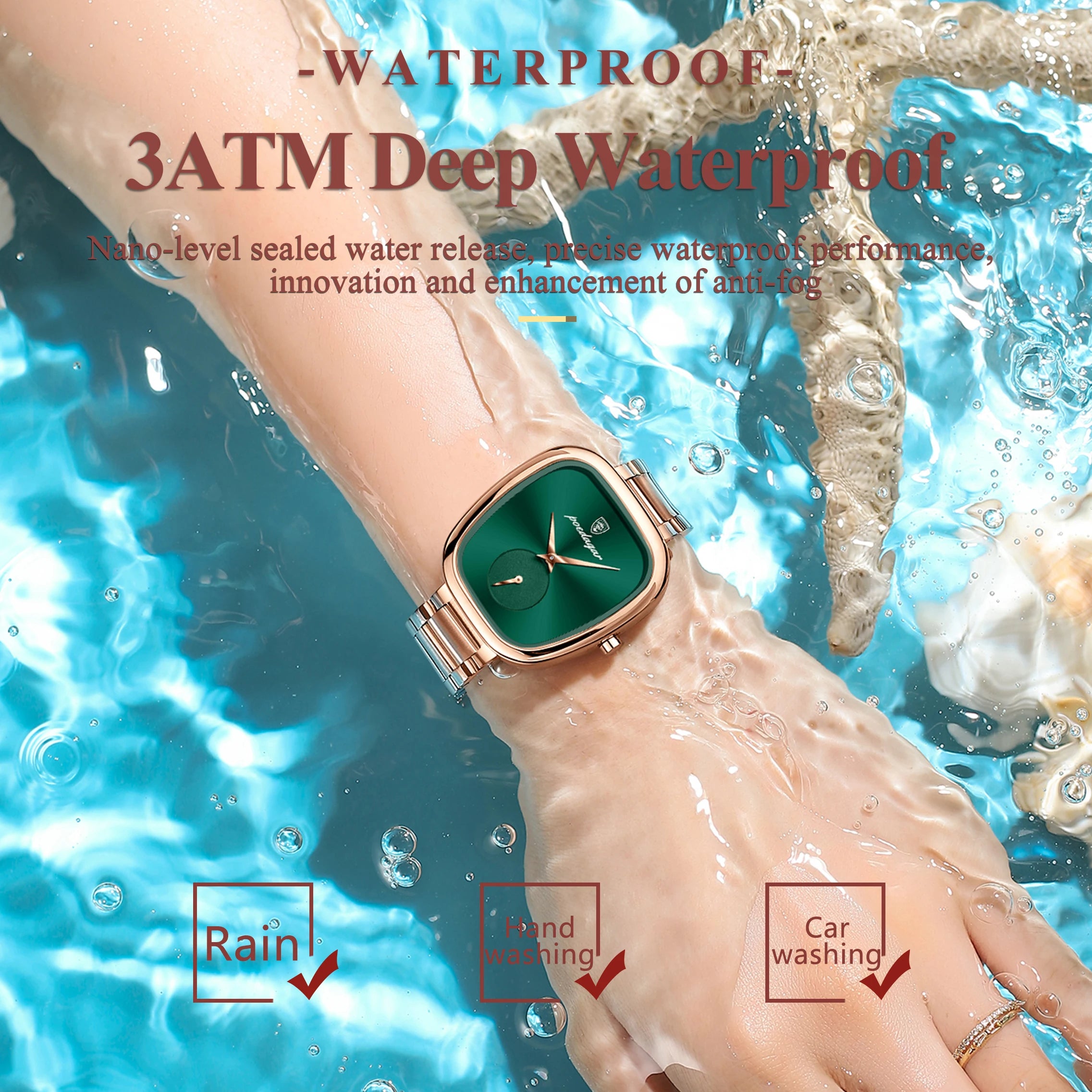 POEDAGAR Unique Elegant Ladies Watch Stainless Steel Waterproof Quartz Watches For Women High Quality Woman’s Stylish Wristwatch