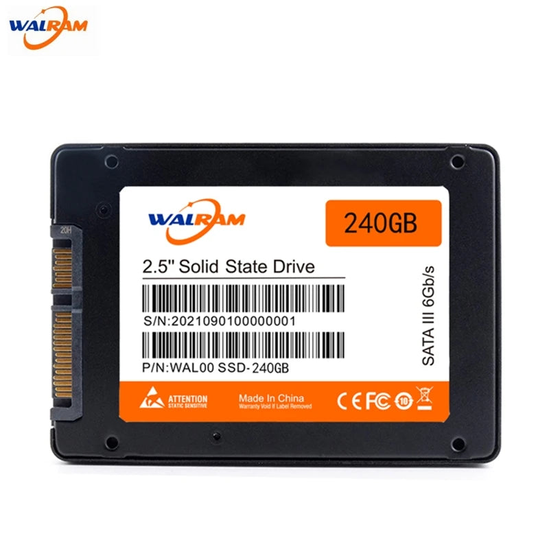 WALRAM Sata3 ssd 120GB 128GB 240GB 60GB 256GB 480GB 512gb 1TB Hdd 2.5 Hard Disk Disc Internal Solid State Drive ssd 120 gb