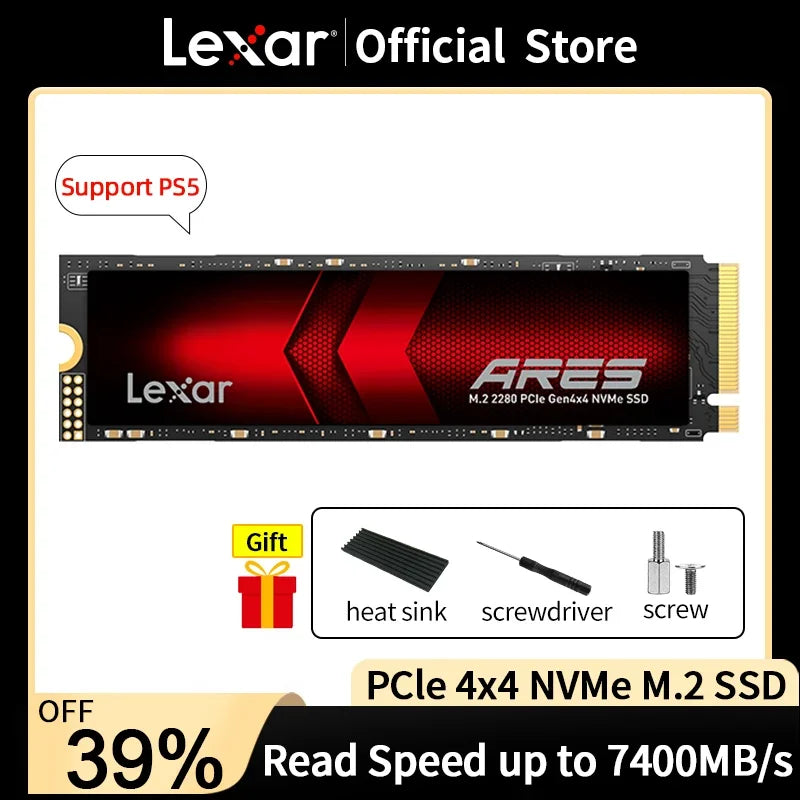 Lexar ssd nvme m2 1TB 2TB M.2 2280 PCIe 4.0x4 Internal Solid State Drives 4TB 8TB Hard Disk for Laptop Desktop/notebook/PS5