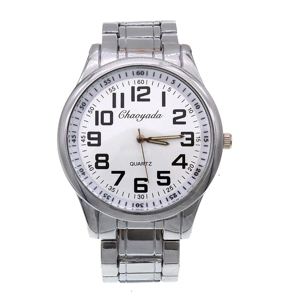 High Quality Women Men Watches Quartz Wristwatch Gold Watch Dad Mum Gifts Big Number Watch Analog Digital Watch Dropshipping