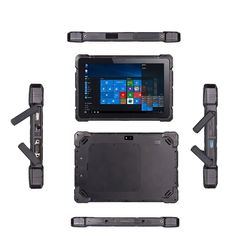 Pipo X4 10.1" Ip67 Waterproof Rugged Tablet For Industrial 12+256gb Windows 10 Pro Intel N100 With Finger Print And 2d Scanner