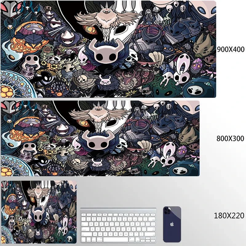 Hollow Knight Gaming Accessories Mouse Pad Office Laptop Cartoon Game Cabinet Mausepad PC Anime Cute HD Table Mat Large Carpet