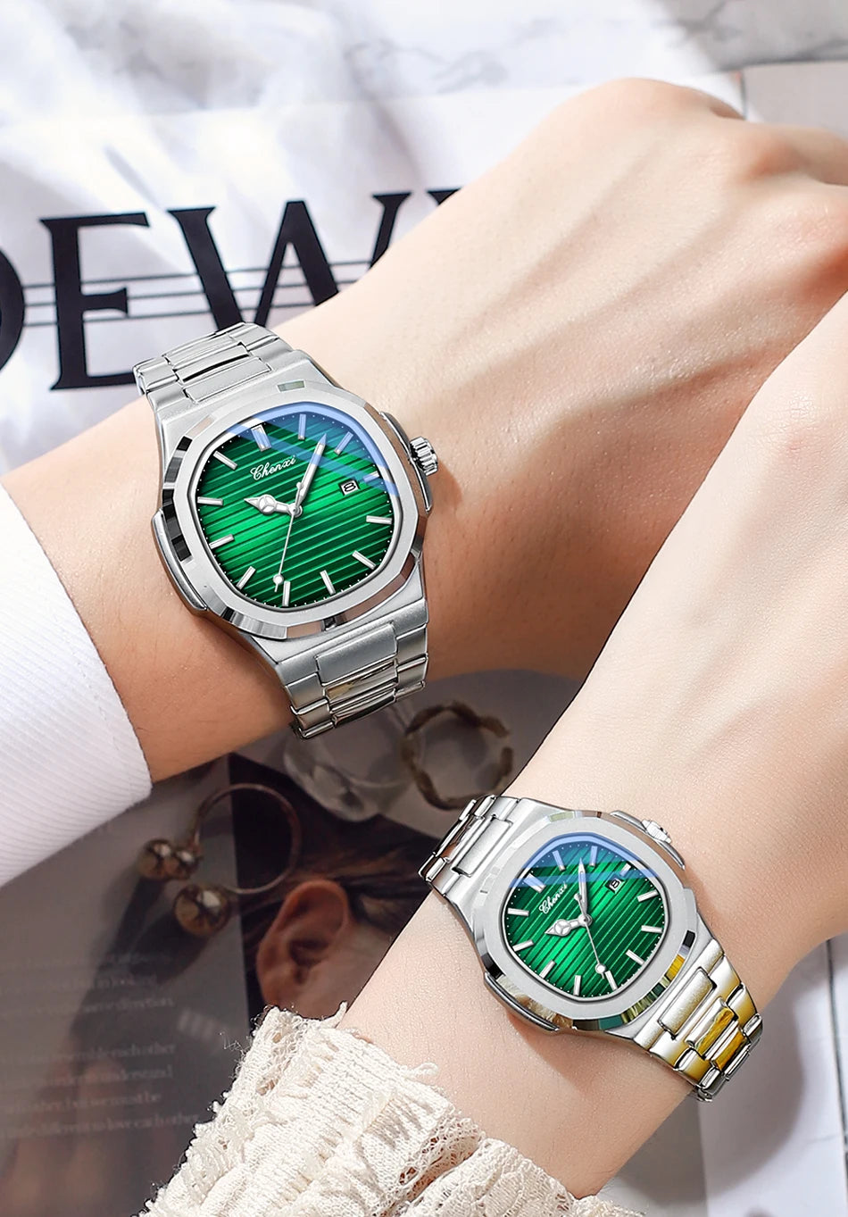 CHENXI 8222 Women Fashion Luxury Quartz Wristwatches Ladies Clock 2025 New Product Man And Women Watch Clock