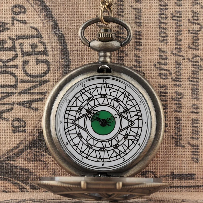 Doctor Strange Retro Surrounding Ago Motorcycle Eye Pocket Watch Magic Eye Array Watch Student Movie Watch
