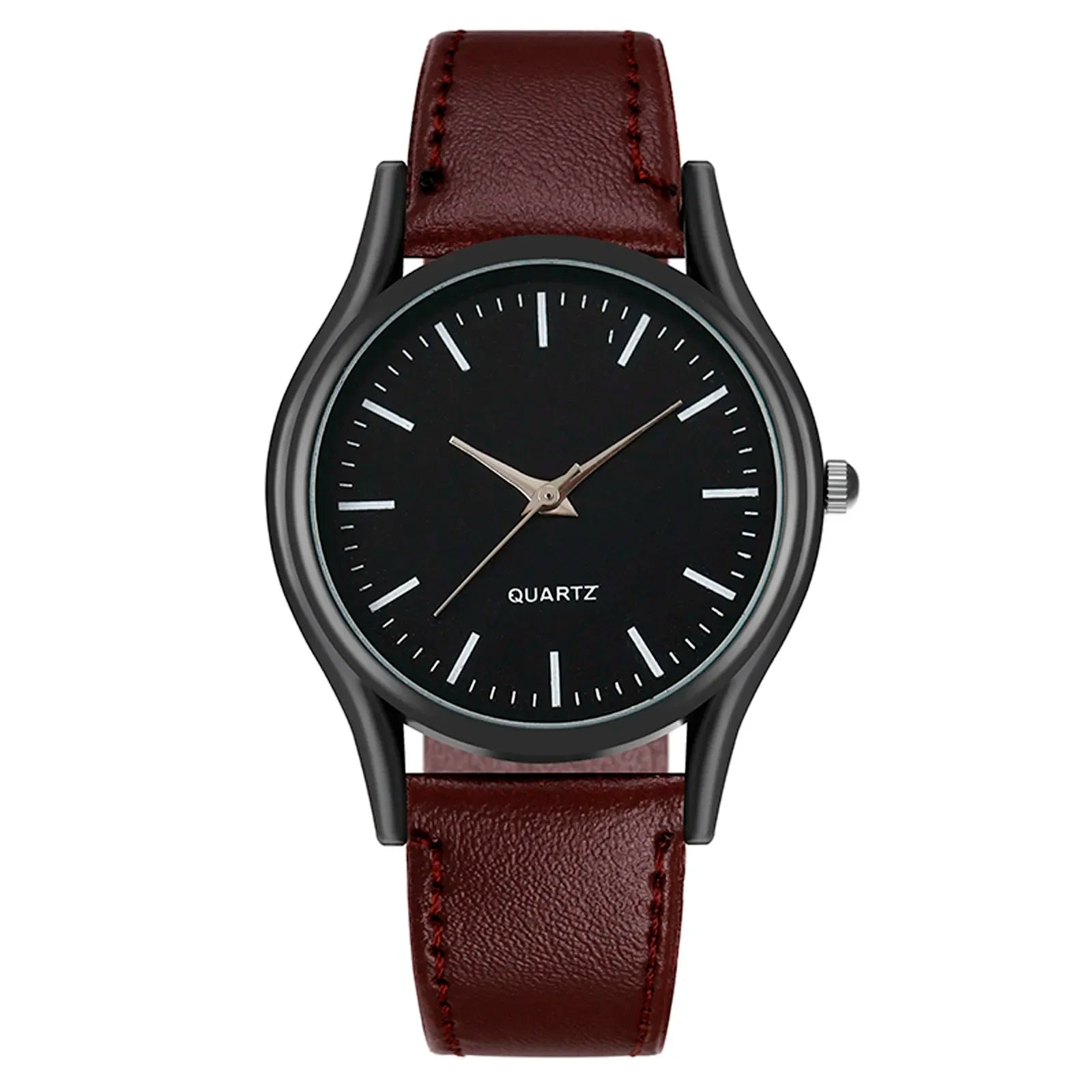New Couples Watches Leather Strap Minimalist Fashion Quartz Wristwatches Multiple Colors for Loved Ones Gift Parejas Montre