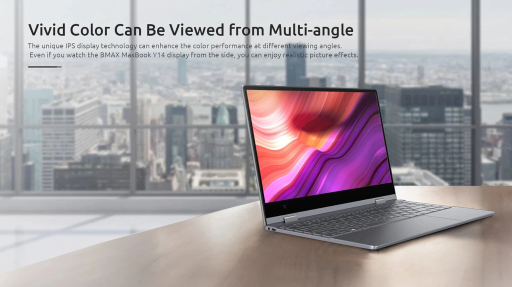 BMAX Y14 Laptop 14 inch Notebook Windows 11 16GB RAM LPDDR5 512GB SSD 1920*1080 IPS Intel N100 laptops Computer