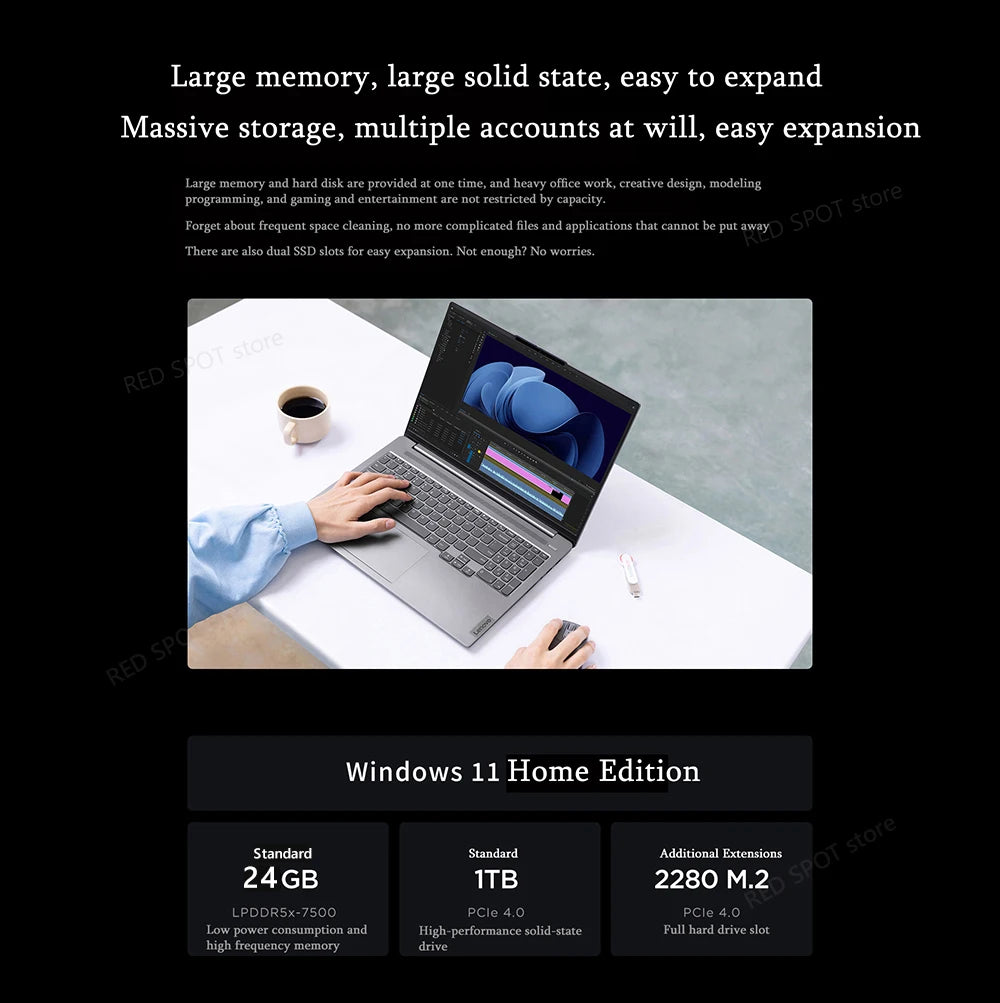 Lenovo Xiaoxin pro 16 2024 AI R7 8745H  780M 24G+1T 16inch 2.5k 120Hz