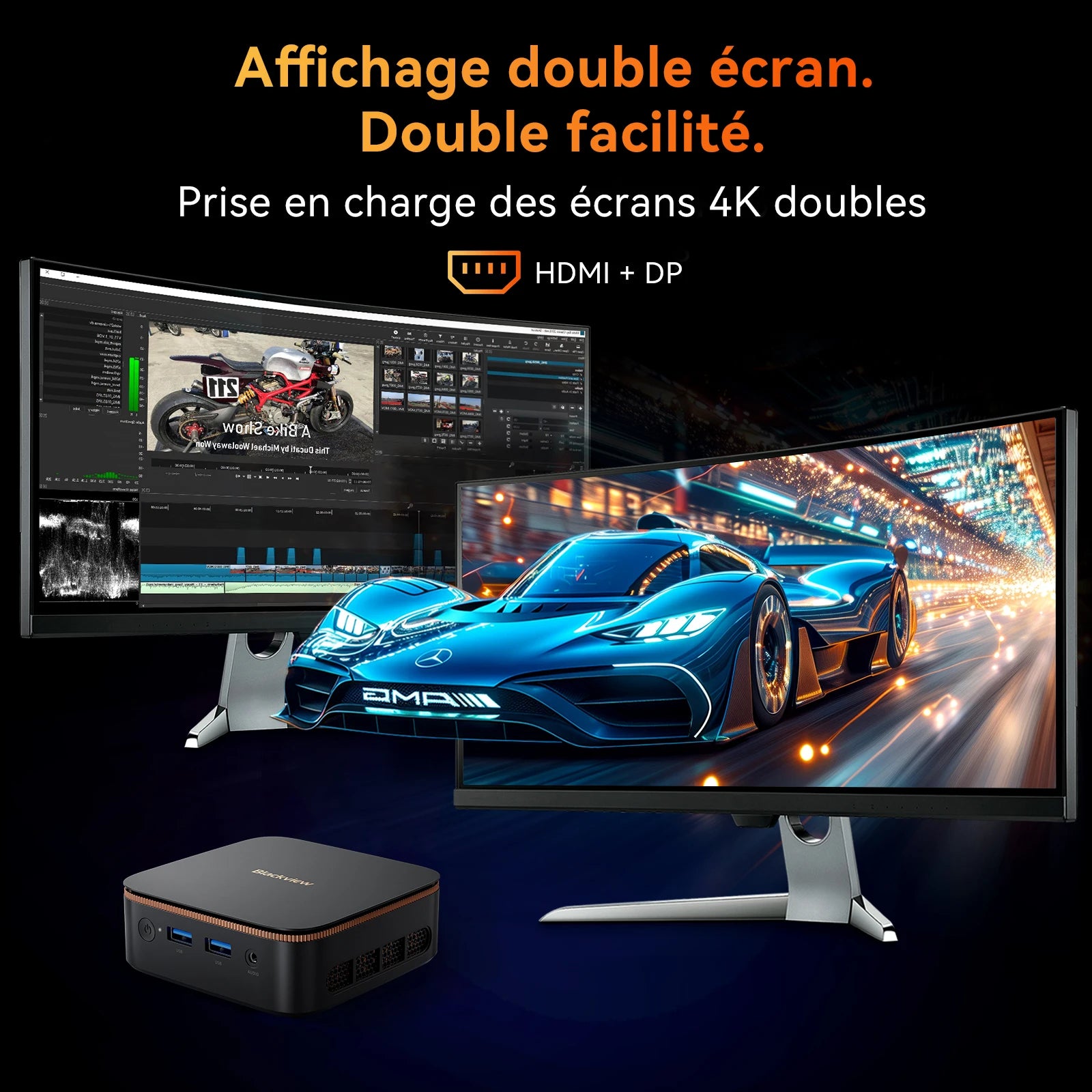 Blackview Mini PC MP20 Intel Twin Lake N150 Desktop Computer up to 3.6GHz 16GB DDR4 512GB SSD Wifi6 4 Cores 4 Threads Windows 11 Pro