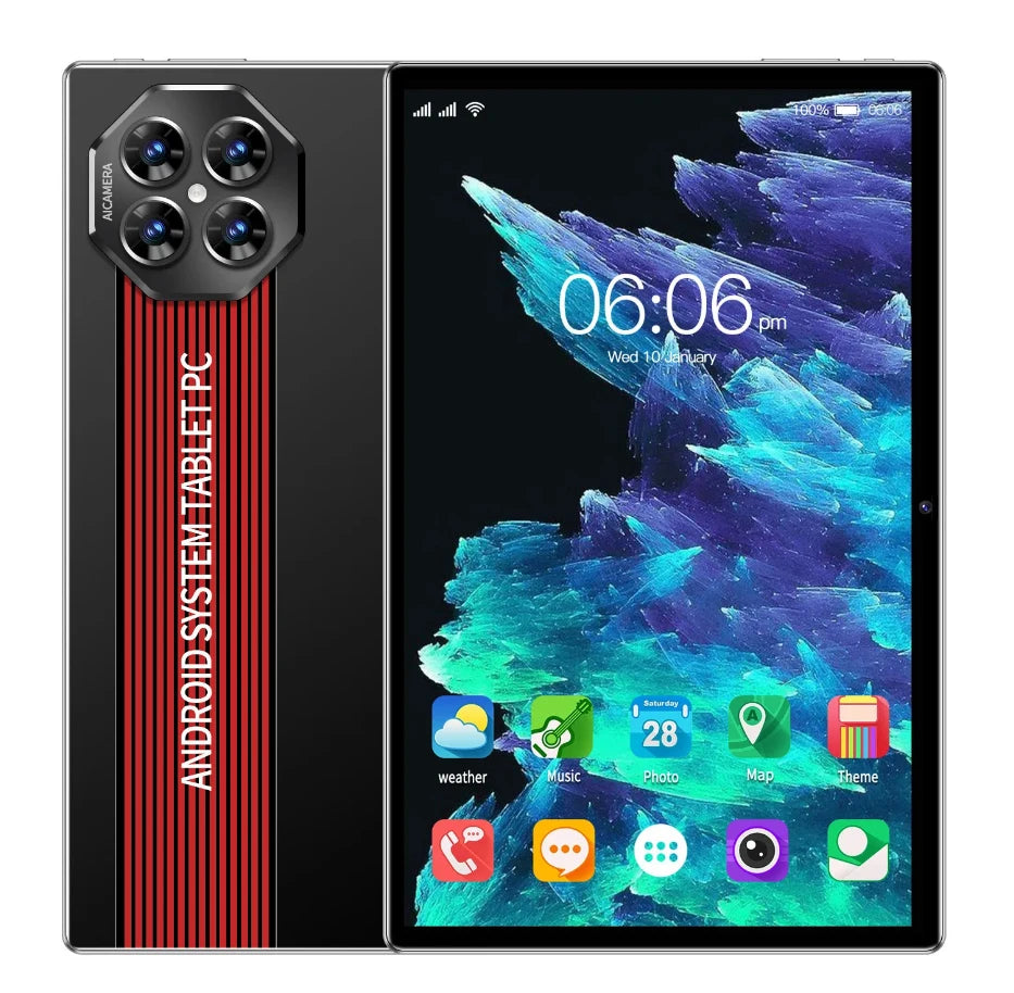 ew 10.1 Inch Tablets 4GB RAM 64GB Android 11 Octa Core Dual Cameras Dual SIM 3G Phone Call Tablets Global Version