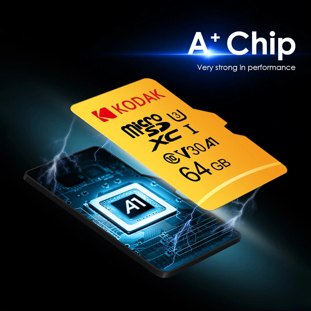 Original Kodak Micro SD Card 128GB Class10 Memory Cards 64GB Flash Card 256GB 32GB V30 U3 cartao de memoria For Driving Recorder