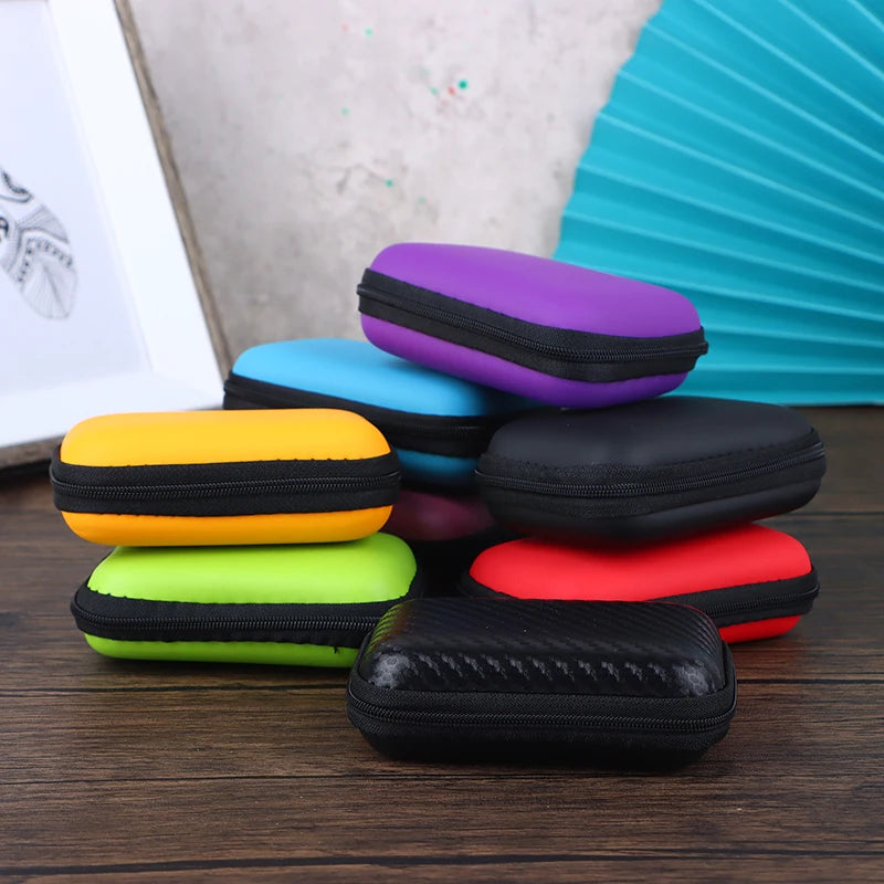 1Pc Mini Camera Case Bag Multi-functional Earphone Bag Video Waterproof Digital Portable Hard Bag EVA Storage Box Storage Bag