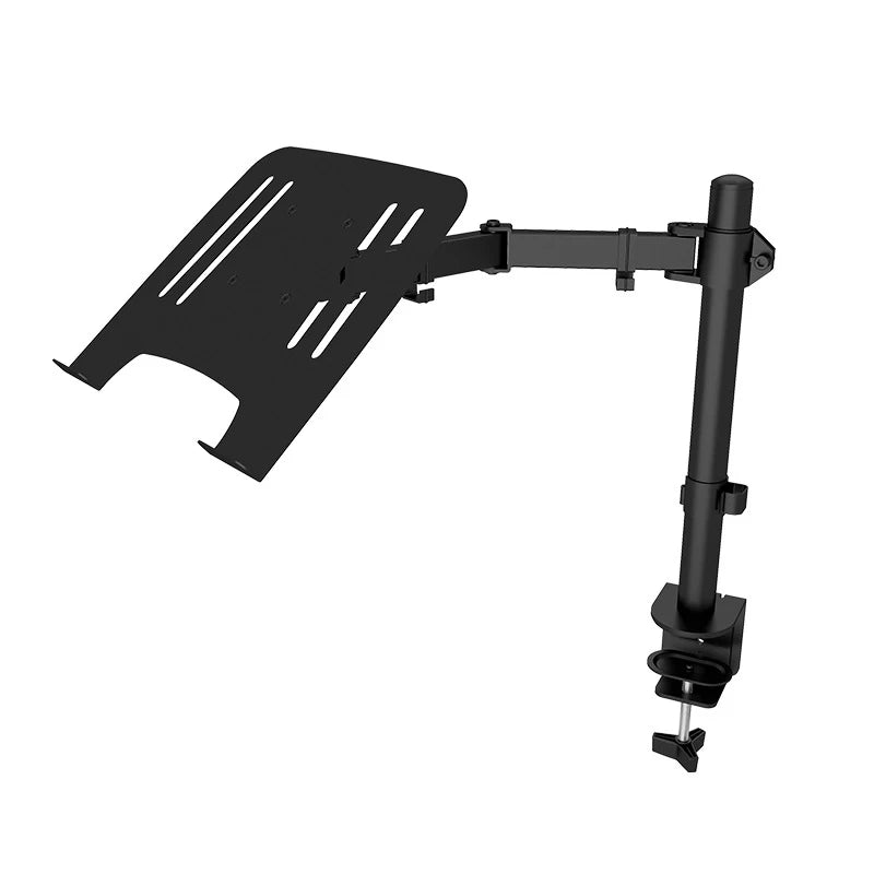 2 IN 1 Monitor Desk Mount Fully Adjust Stand with Extra Laptop Tray for Laptop Notebook up to 17" and Screen up to 32" M051C
