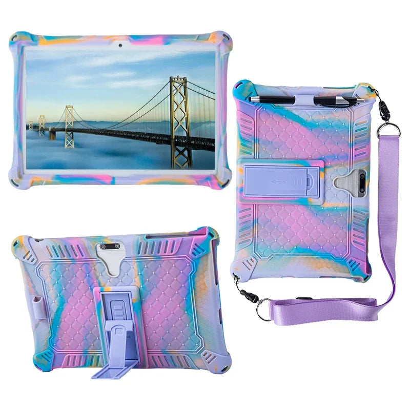 10.1 Universal Case Soft Silicone Tablet Funda for 10 10.1 inch Android Tablet PC Soft Shockproof Cover Case L 9.45 W 6.42inch