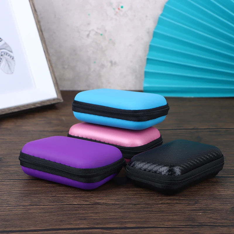 1Pc Mini Camera Case Bag Multi-functional Earphone Bag Video Waterproof Digital Portable Hard Bag EVA Storage Box Storage Bag