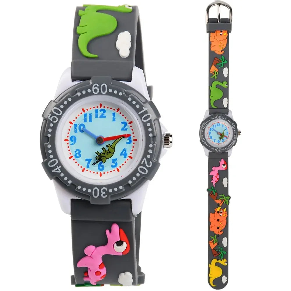 Kids Watches Analog 3D Cartoon Waterproof Sport Children Toddler Wrist Watches Gifts for 3 4 5 6 7 8 9 10 11 12 Ages Girls Boys