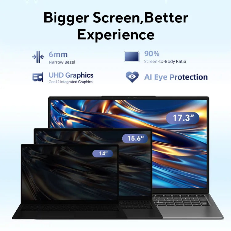Teclast F17Plus 17.3 inch Laptop Intel N95 16GB RAM 512GB SSD Windows 11 Notebook 180° Flip Computer Backlit Keyboard mini-HDMI