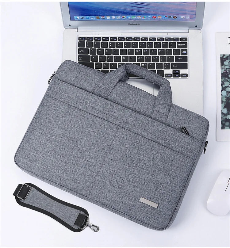 Laptop Bag Sleeve Case Shoulder HandBag Notebook Pouch Briefcases For 13.3 14 15.6 17.3 Inch Macbook Air Pro HP Huawei Asus Dell