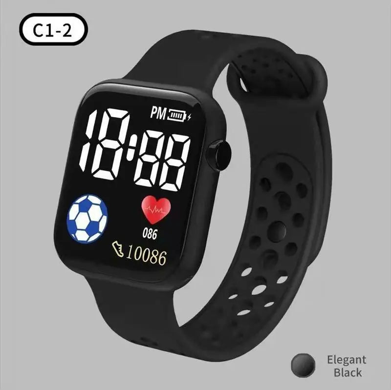 New Kids Sports Digital Watch Waterproof LED Display Children Electronic Watches for Girls Boys Wristwatch Time Machines Clock