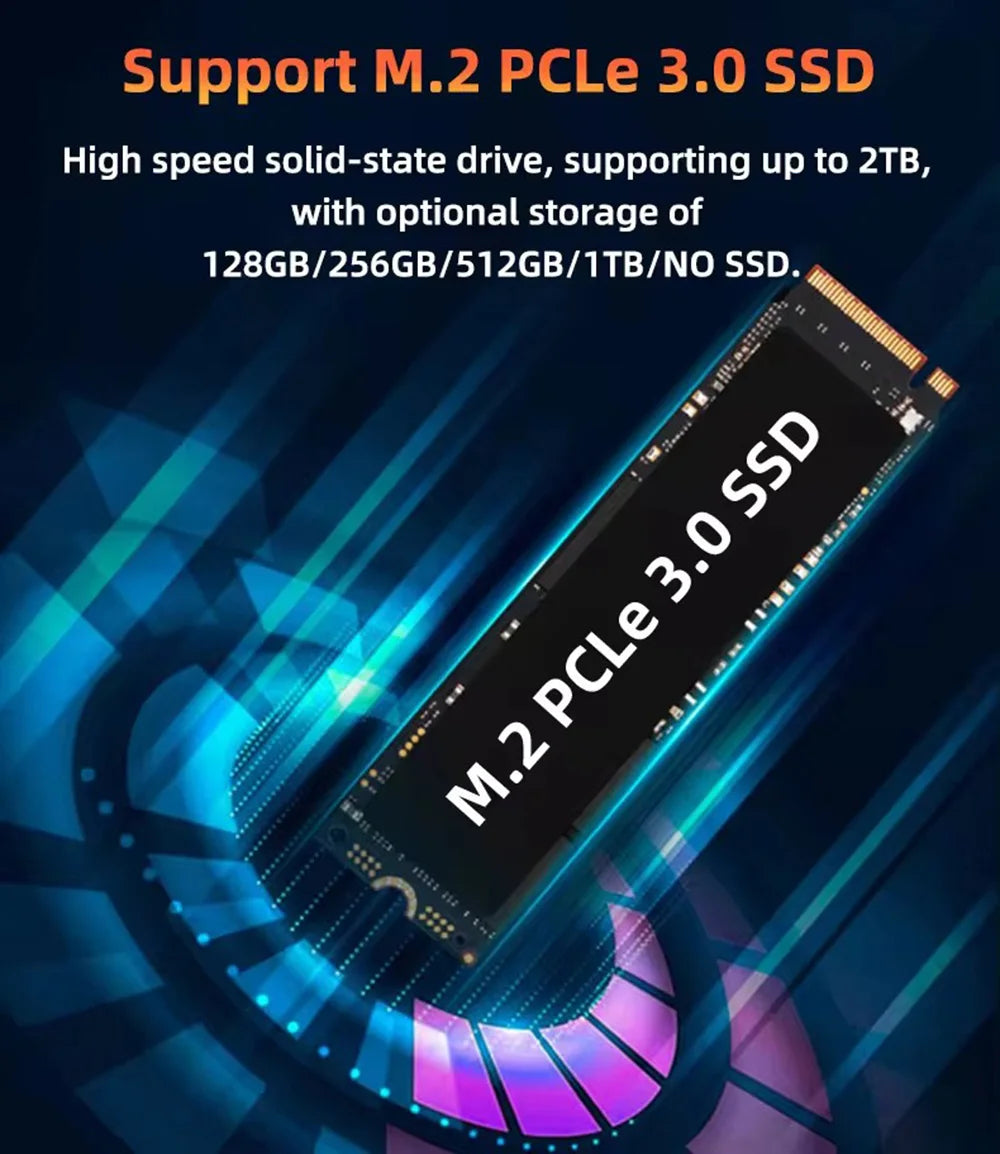 ZXIPC Mini PC Ryzen AMD R7 5700U 4300U 5800H R5 6600H Dual Display 4K HD DDR4 NVMe WIFI6 Mini Business Desktop Gaming Computer