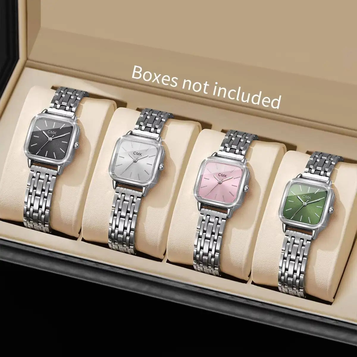 1/2/3/4/6PCS Fashion Women Watches Simple Square Dial Ladies Quartz Wristwatch Reloj Mujer（Without Box）