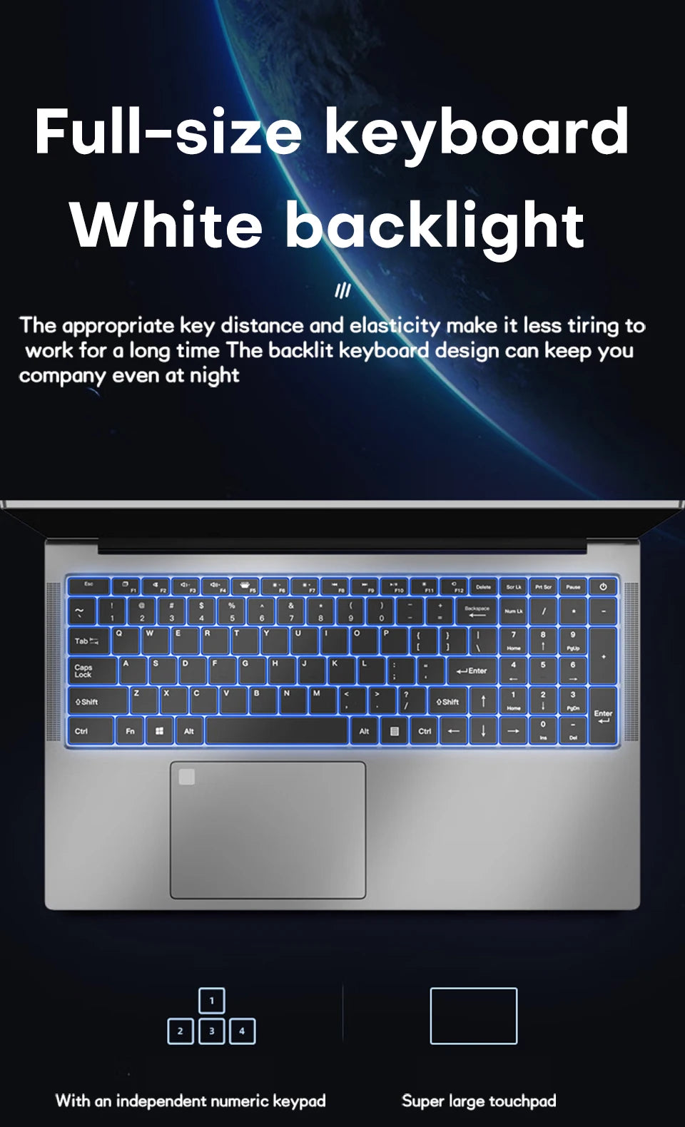 Xiaman 17.3" Gaming Laptop Computer PC Windows 11 Pro Intel Celeron N5095 Laptops Discrete Graphics 16GB RAM 1TB SSD Notebook PC