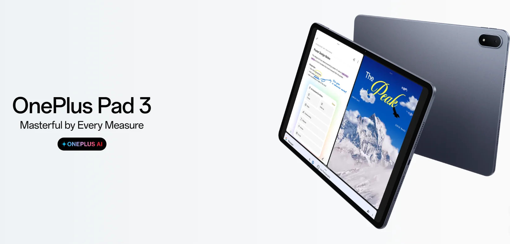 All New OnePlus Pad 3 Global Version Tablet Snapdragon 8 Elite 13.2" 144Hz Display 3.4K Resolution 8 Speakers Wi-Fi 7 Android 15