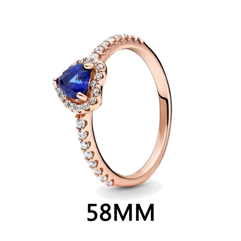 Hot selling classics heart-shaped Series 925 Sterling Silver Women's Rings Earrings Necklaces Light Luxury Charm Jewelry Gifts