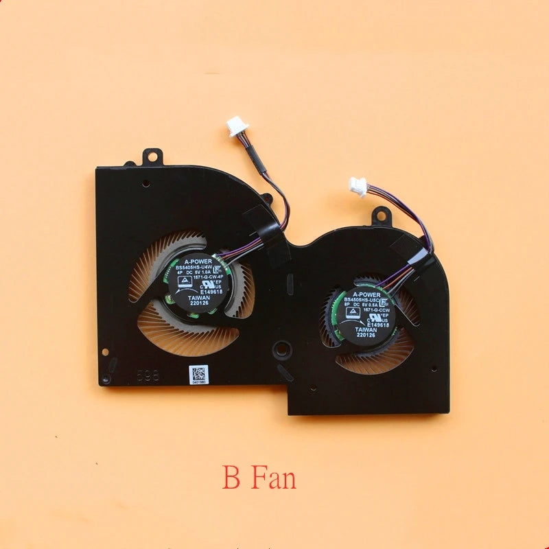 New Original Laptop  Cooling fan For Msi Creator Z16 A11UET MS-1571 MS-1572 BS5405HS-U4W BS4505HS-U5C 1571-G-CCW 1571-CPU-4P 5V
