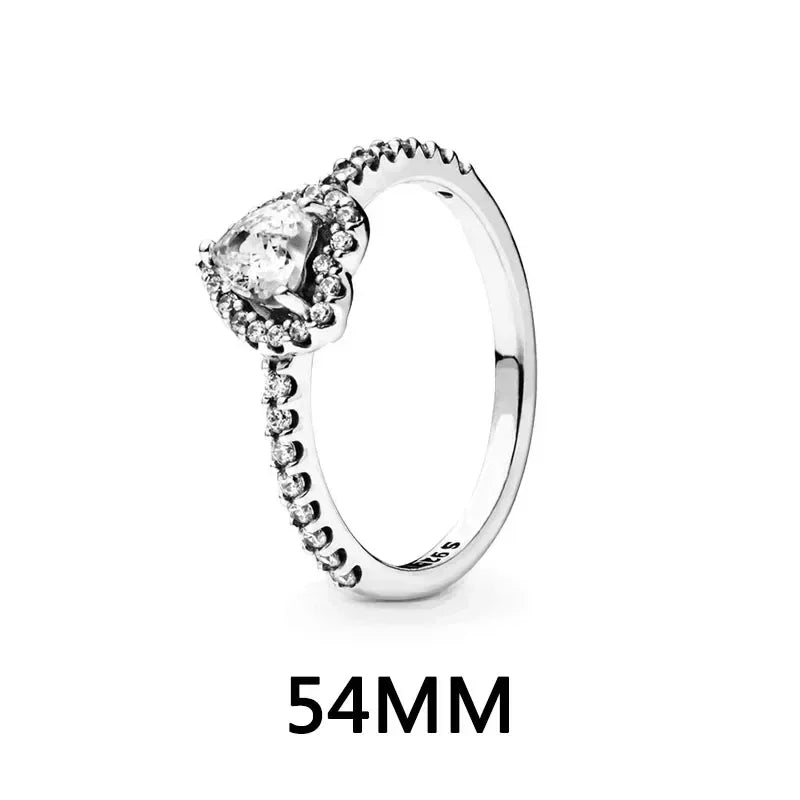 Hot selling classics heart-shaped Series 925 Sterling Silver Women's Rings Earrings Necklaces Light Luxury Charm Jewelry Gifts