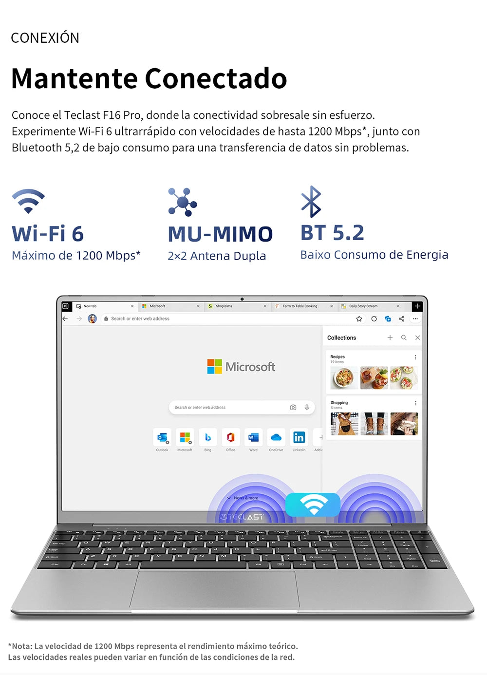 TECLAST F16 Pro 15.6 inch Laptop 16GB RAM 512GB SSD Computers for Intel N95 CPU 1920x1080 IPS Backlit Keyboard Mini-HDMI WiFi 6 USB3.2 F16Pro Notebook