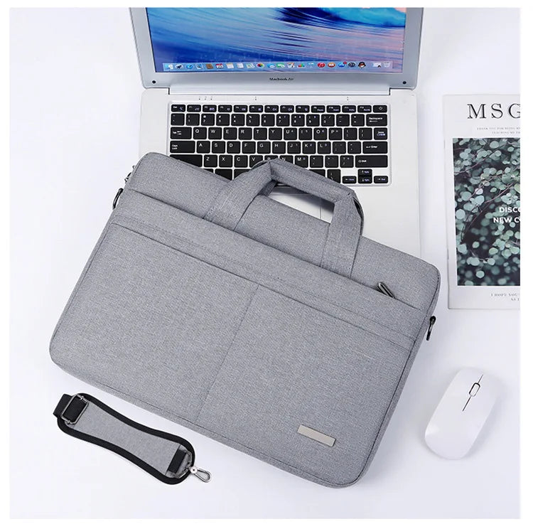 Laptop Bag Sleeve Case Shoulder HandBag Notebook Pouch Briefcases For 13.3 14 15.6 17.3 Inch Macbook Air Pro HP Huawei Asus Dell
