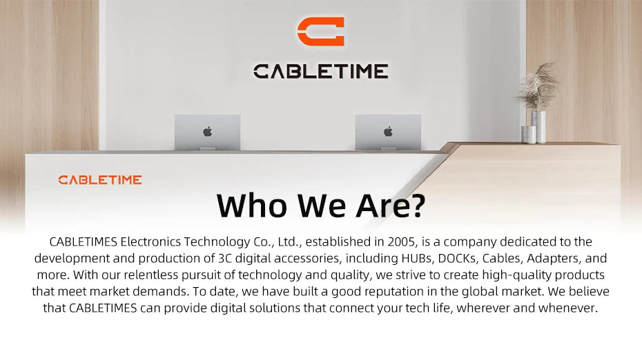 CABLETIME 8 in 1 Multi USB C Hub with 360 Rotating Stand HDMI 4K 60Hz PD 100W USB 5Gbps SD TF Aux 3.5mm for iPad Pro Tablet C441