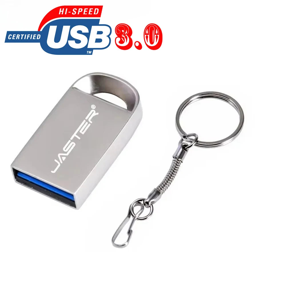USB 3.0 Mini USB Metal 4GB 16GB 32G 64GB Flash Drive Pen Drive Waterproof Usb Stick Pen Drive High Speed Customer Logo