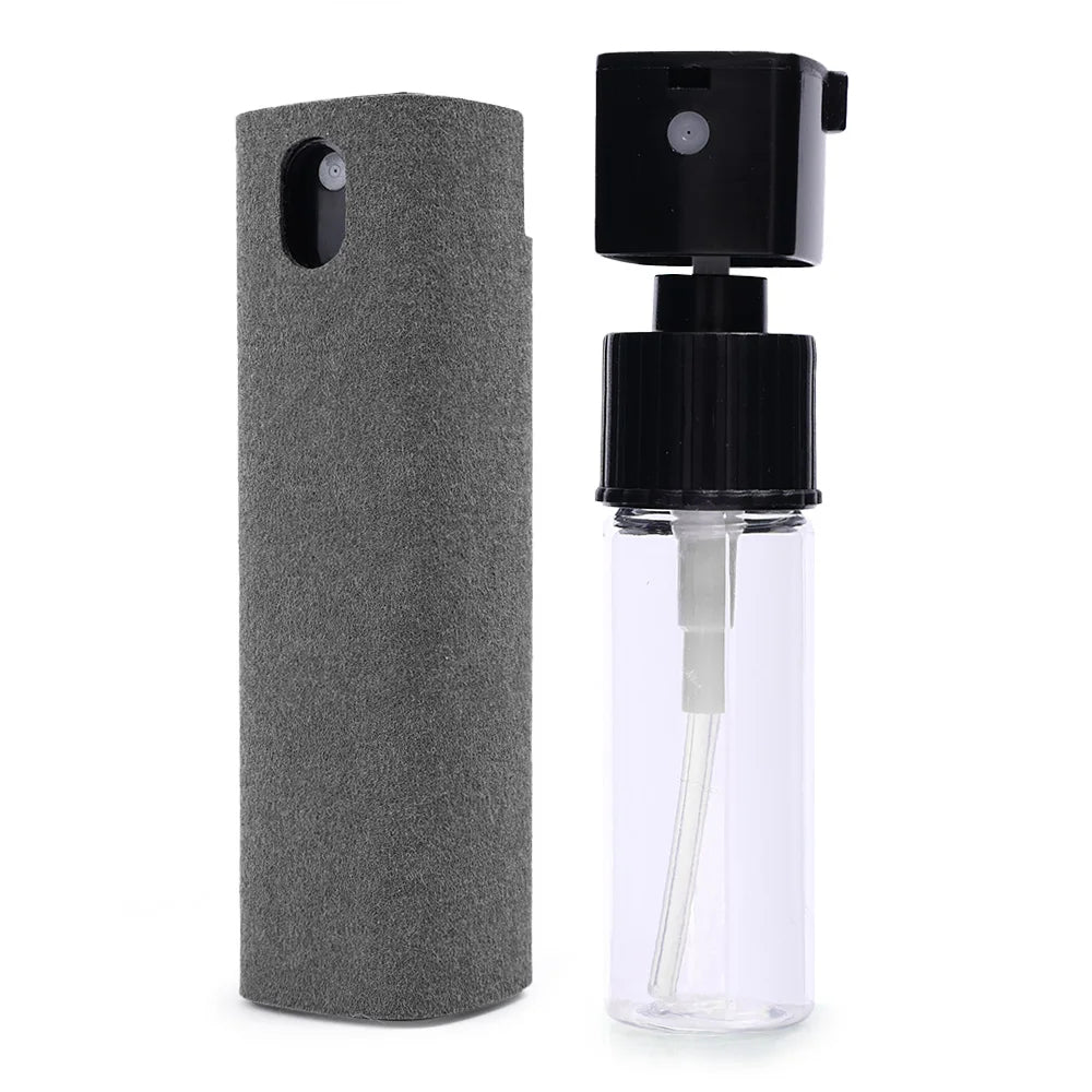 Screen Cleaner Touchscreen Mist Spray Portable Reusable Spray Bottle Microfiber Cleaner Wipe Multifunctional Phone Cleaning Tool