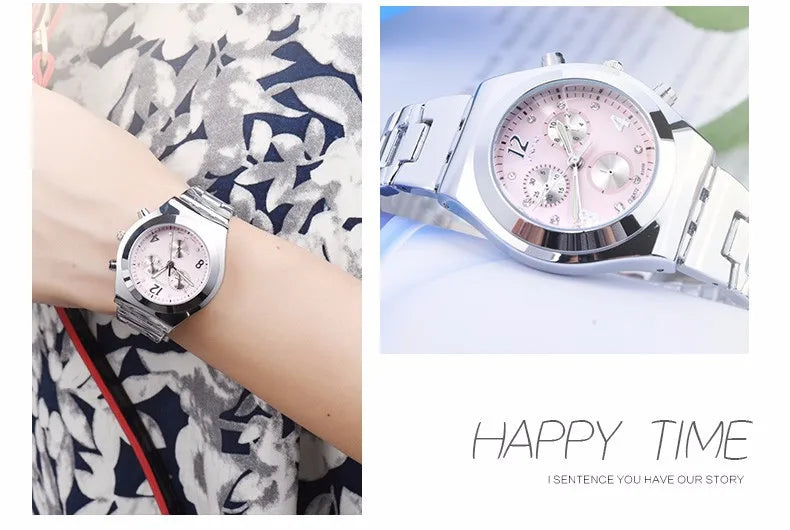 Fashion LONGBO Brand Luxury Waterproof Casual Quartz Watch Women Lady Gift Watches Waterproof Stainless Steel Watch Montre Femme