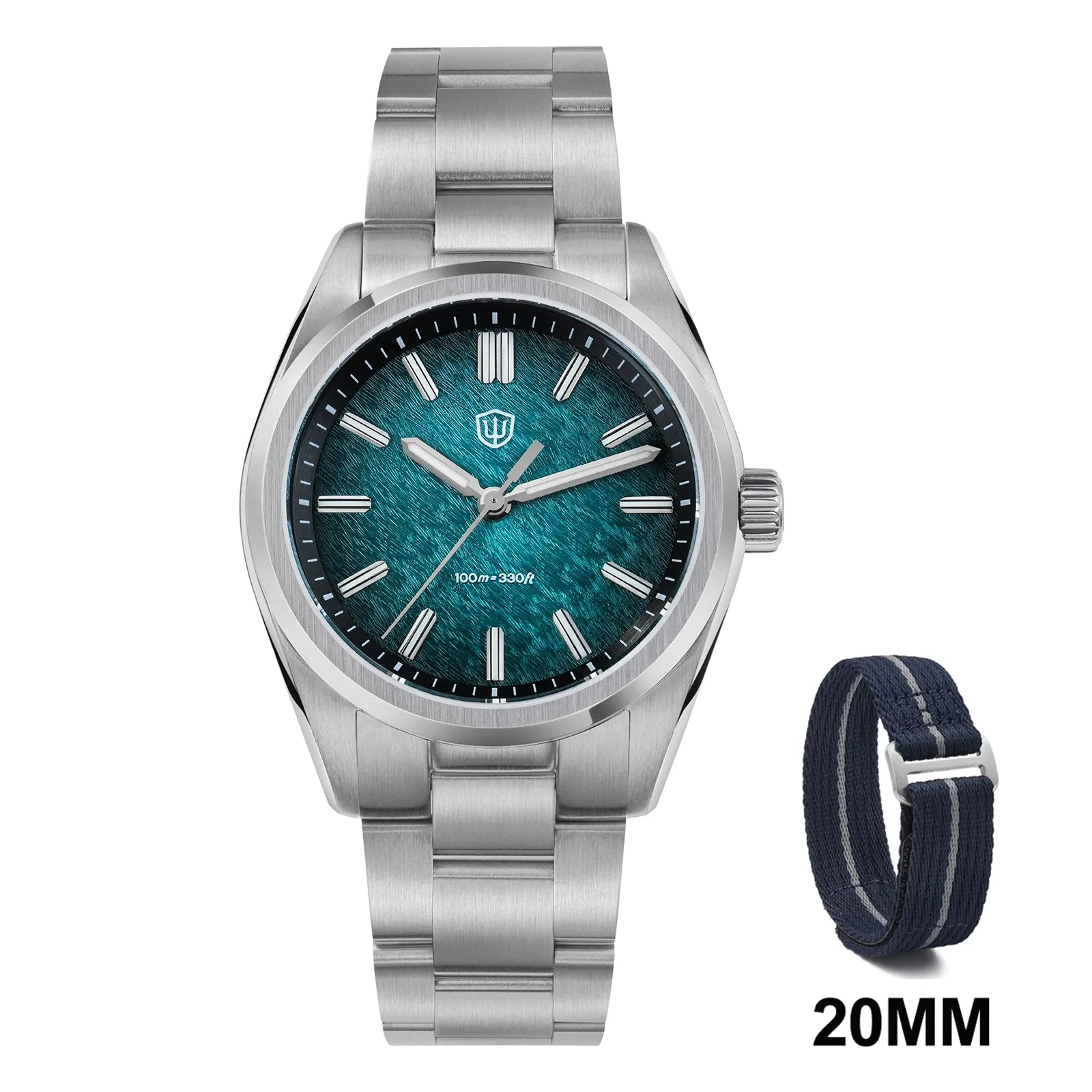 Watchdives WD0003B 36mm Quartz Men Watch VH31 Sweep Seconds Movement Stainless Steel Watches Luminous Waterproof Sapphire