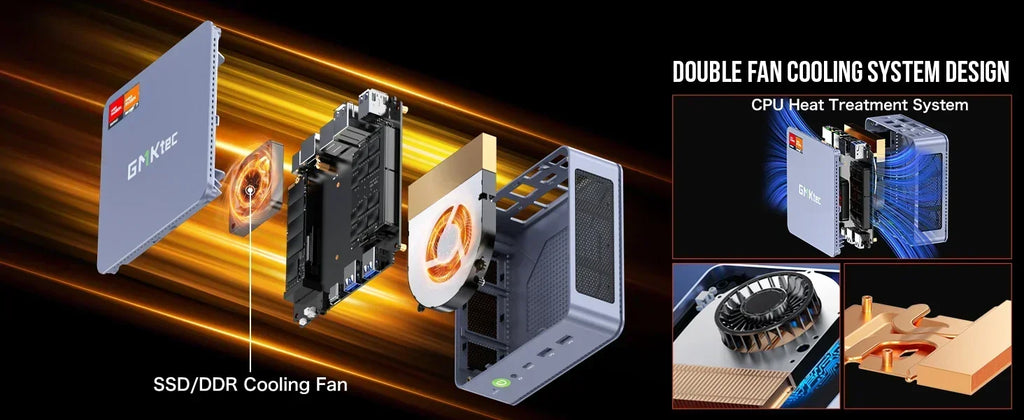 GMKtec K6 Mini PC AMD Ryzen 7 7840HS MINI PC WIFI6 BT5.2 Windows 11 Pro DDR5 NVME SSD PCIE 4.0 Desktop Office Gaming Computer