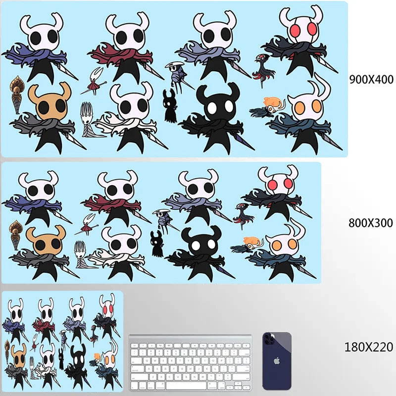 Hollow Knight Gaming Accessories Mouse Pad Office Laptop Cartoon Game Cabinet Mausepad PC Anime Cute HD Table Mat Large Carpet