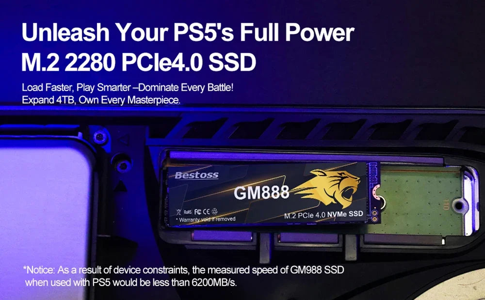Bestoss M2 SSD 512GB 1TB 2TB PCIe 4.0 NVMe Hard Disk M.2 Internal Solid State Drive HDD Hard Disk for PS5 Desktop Laptop