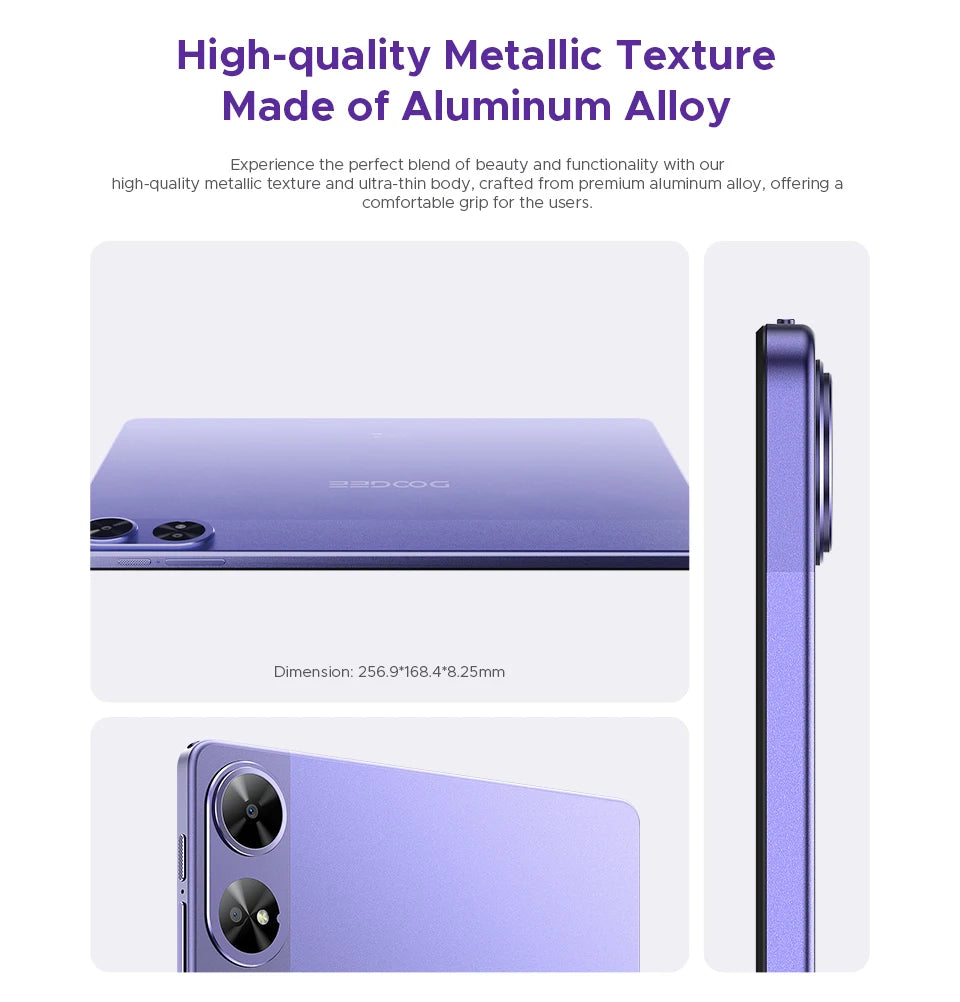 Doogee Tab G6+ 2 in 1 Tablet Pc Android 15 Gemini Ai Dual Speakers 8000Mah Battery 32Gb(8+24) Ram 256Gb Rom Widevine L1 4g Lte