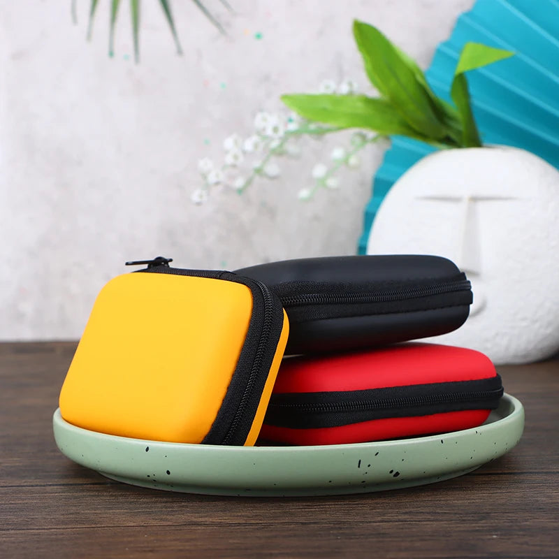 1Pc Mini Camera Case Bag Multi-functional Earphone Bag Video Waterproof Digital Portable Hard Bag EVA Storage Box Storage Bag